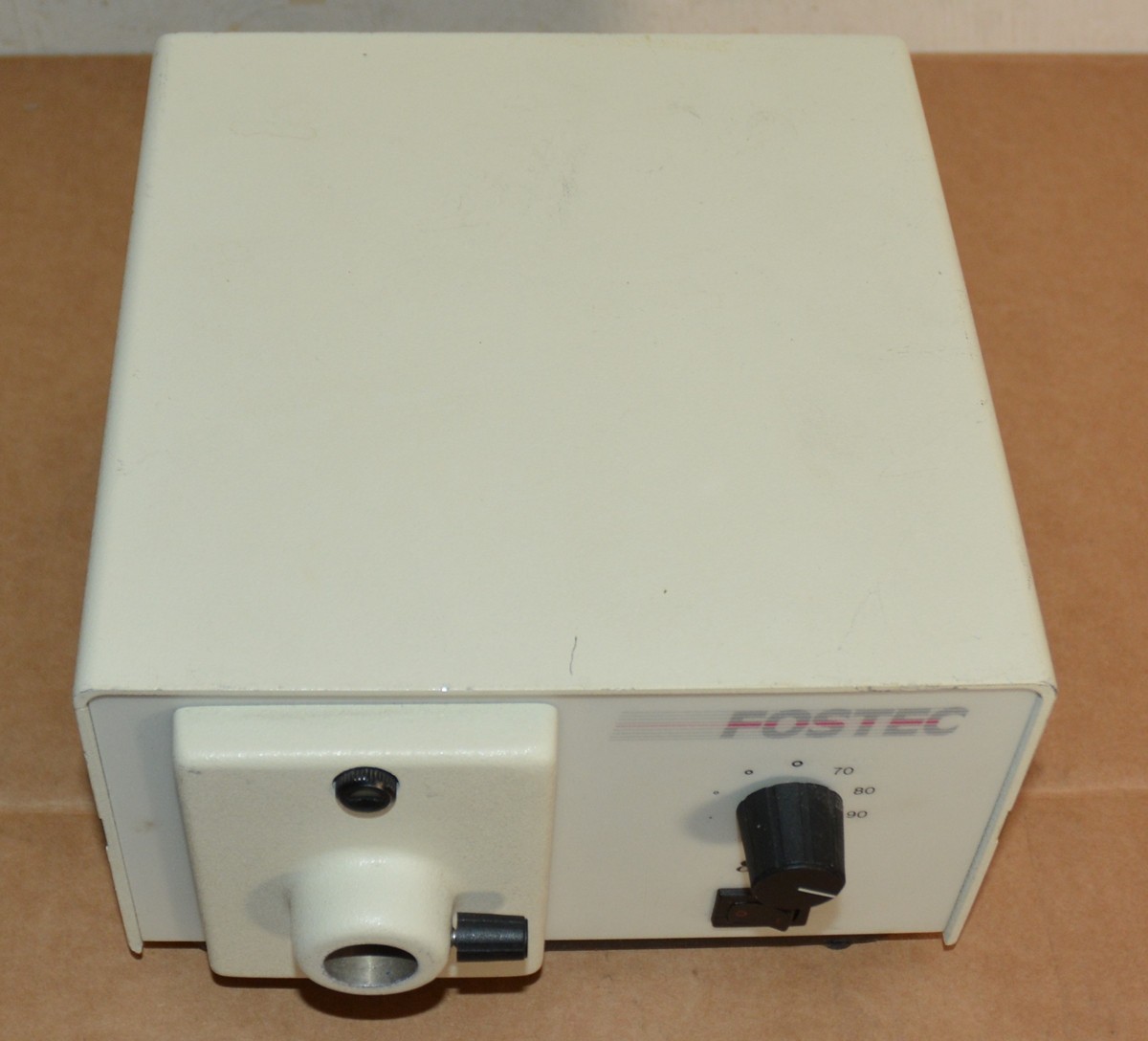 Fostec 8375 Fiber Optic Light Source Illuminator w/ Ring Light Fits Leica