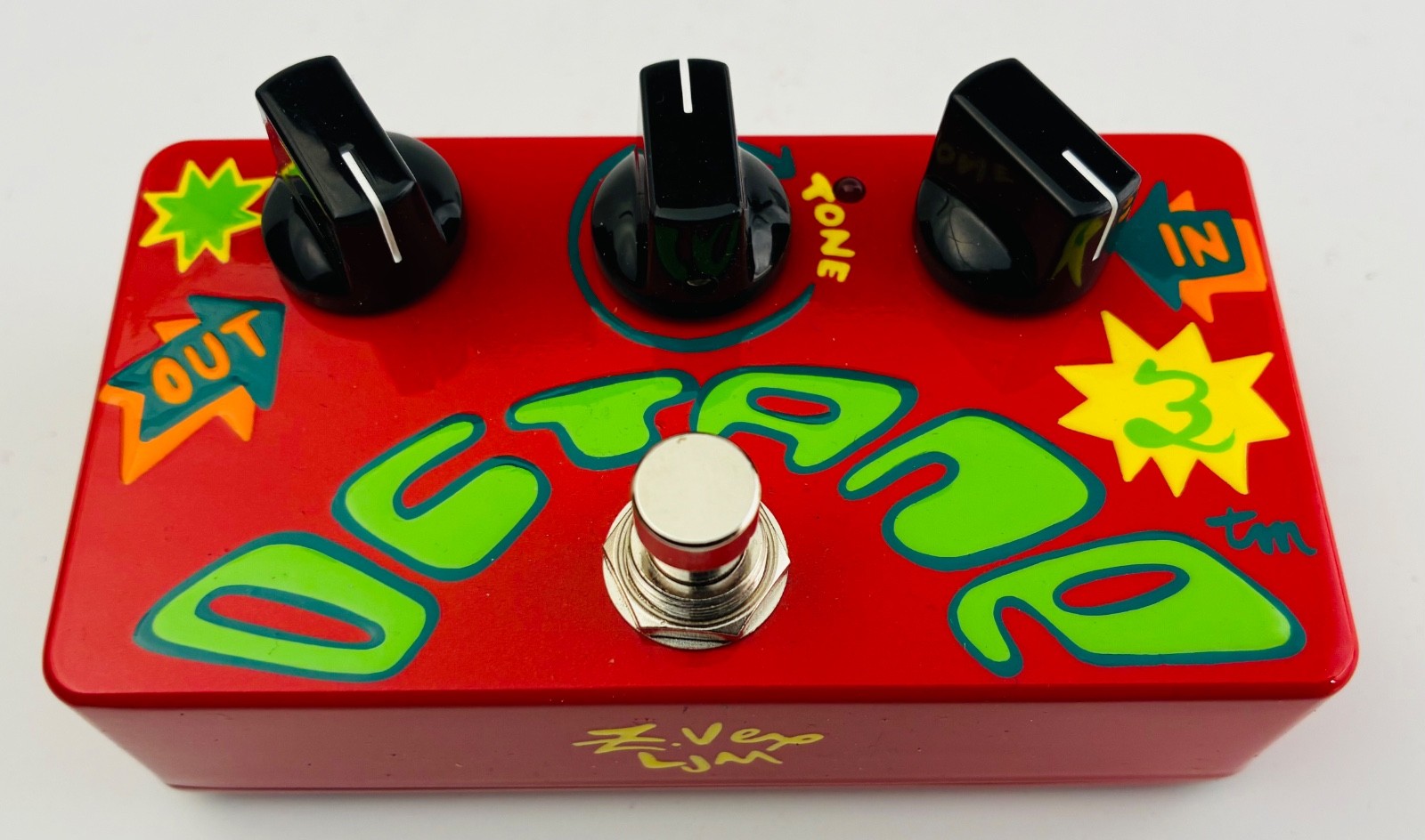 ZVEX Octane Guitar Effects Pedal  Hand Painted Factory Scratch & Dent B Stock