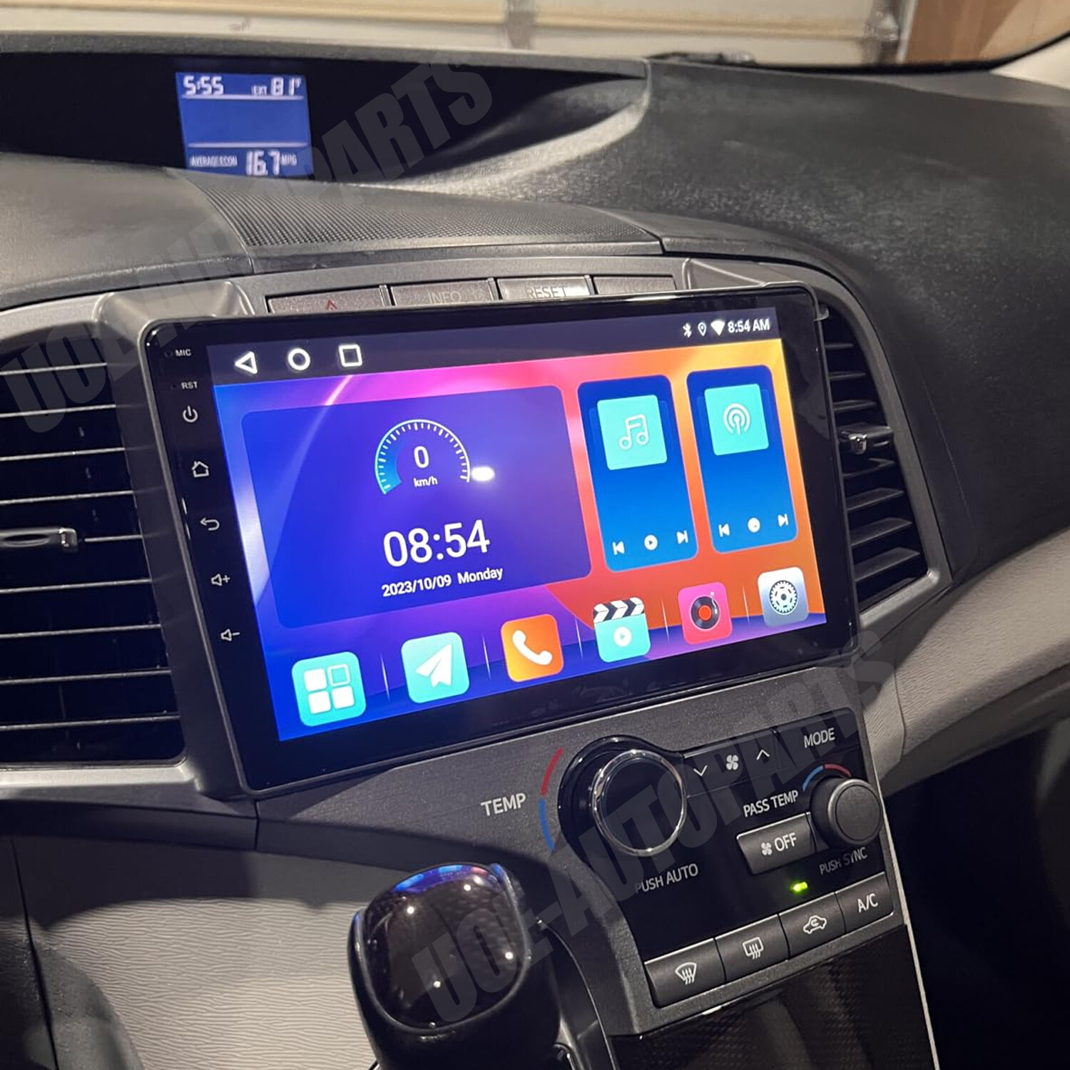 For Toyota Venza 2008-2016 Apple Carplay Android 13 Car Stereo Radio GPS 64GB