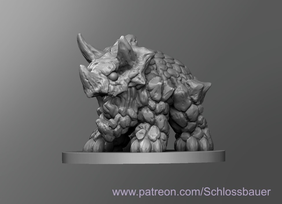 Reznor Lizard Monster Manual 28mm Scale DND D&D Mario Tabletop Miniature SB