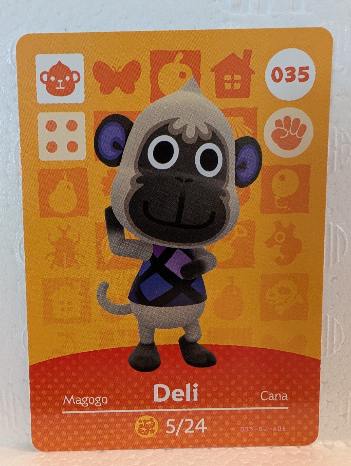Deli Amiibo Card - Authentic Animal Crossing Amiibo Card # 035