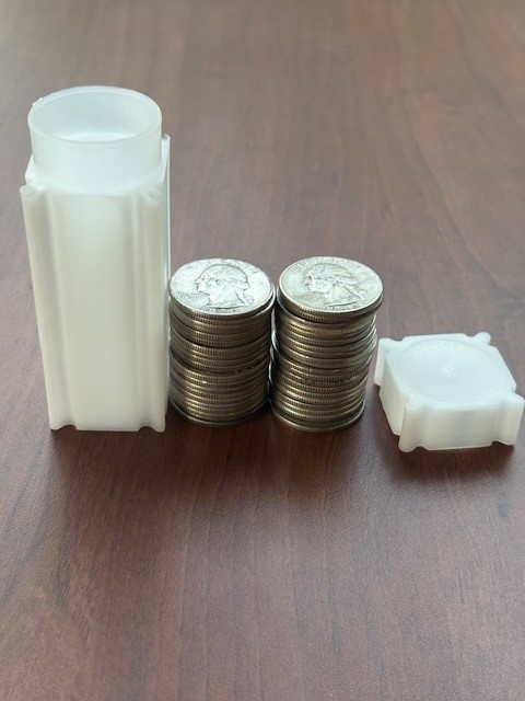 $10 Face 90% Silver Washington Quarters Roll Pre-1965 Junk Silver
