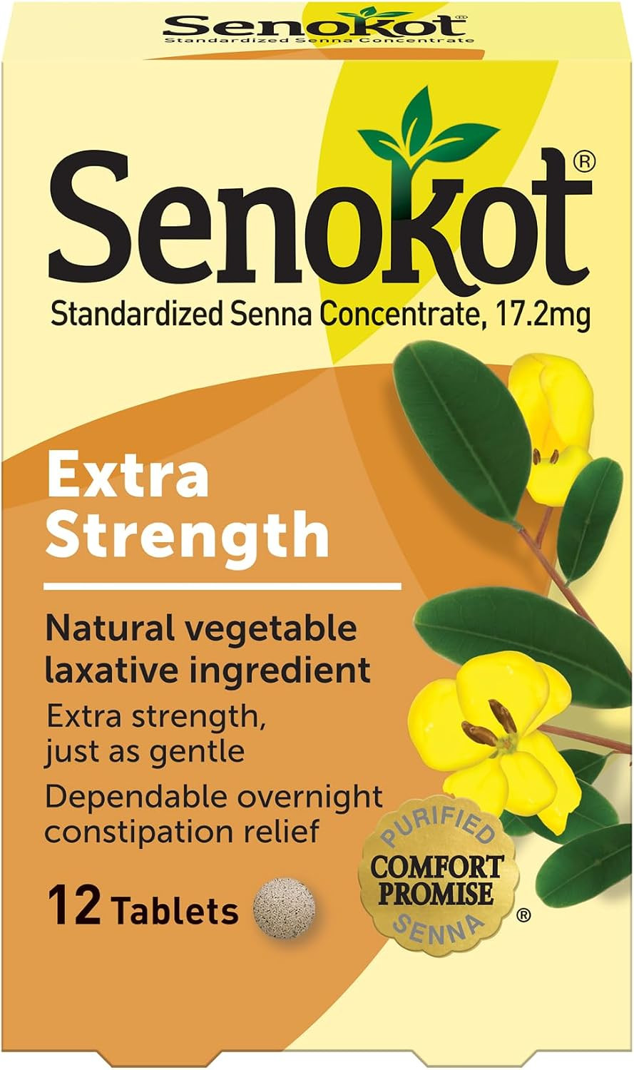 Extra Strength Natural Vegetable Laxative Ingredient Tablets, Senna Concentrate