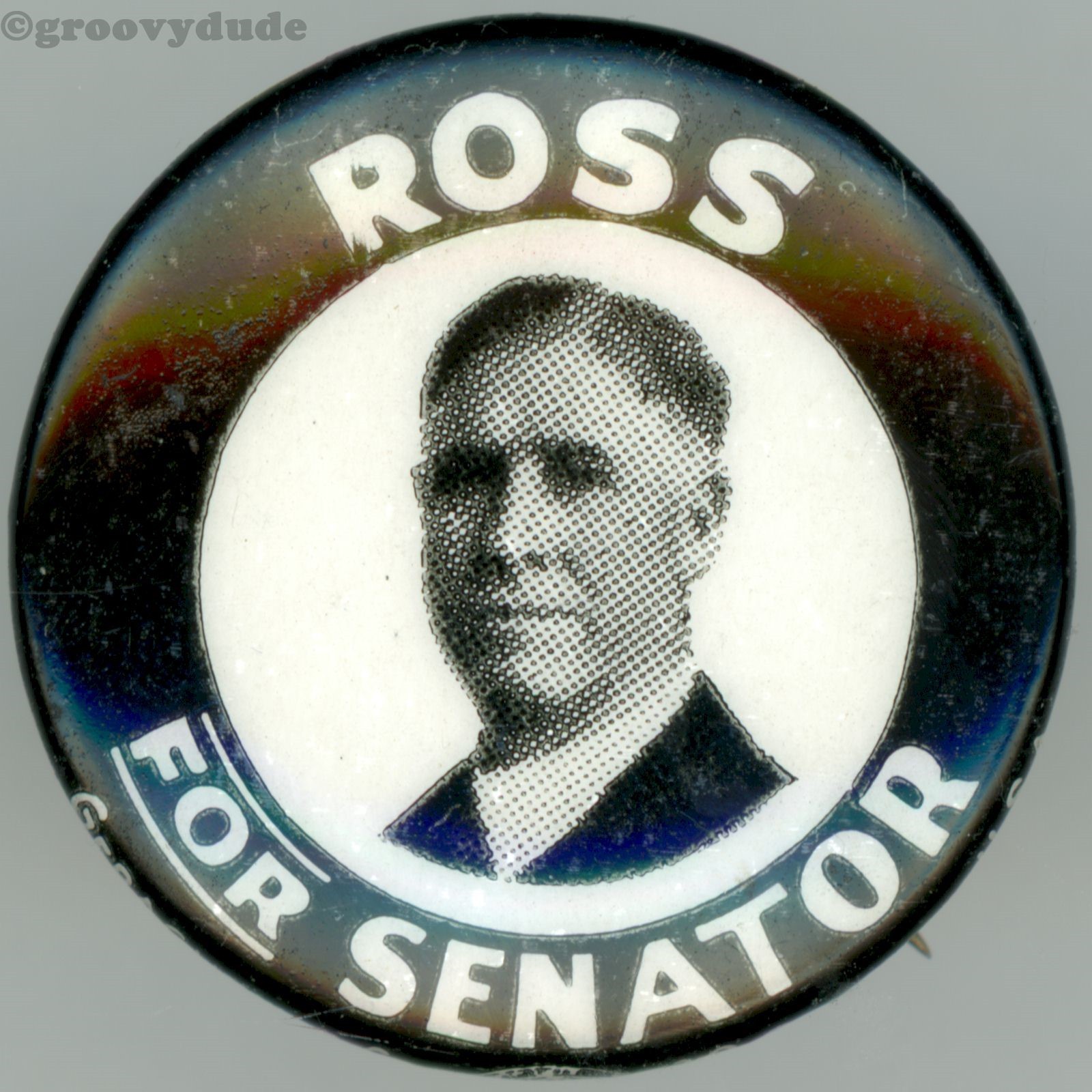 1936 C Ben Ross for US Senator Idaho 7/8" Cello Geraghty Campaign Pinback Button