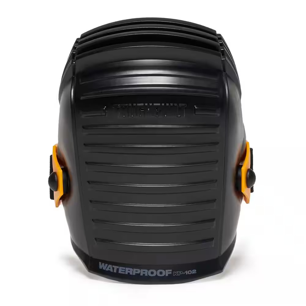 Waterproof Black Knee Pads with Flexible Accordion Construction
