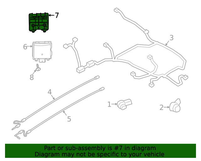 Genuine Ford Blind Spot Detection System Warning Sensor Bracket LJ6Z14D189B