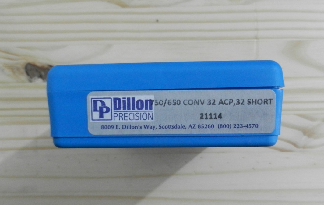 Dillon Precision 750/650 Conv Kit in SEALED BOX, 32 ACP, 32 SHORT;  21114