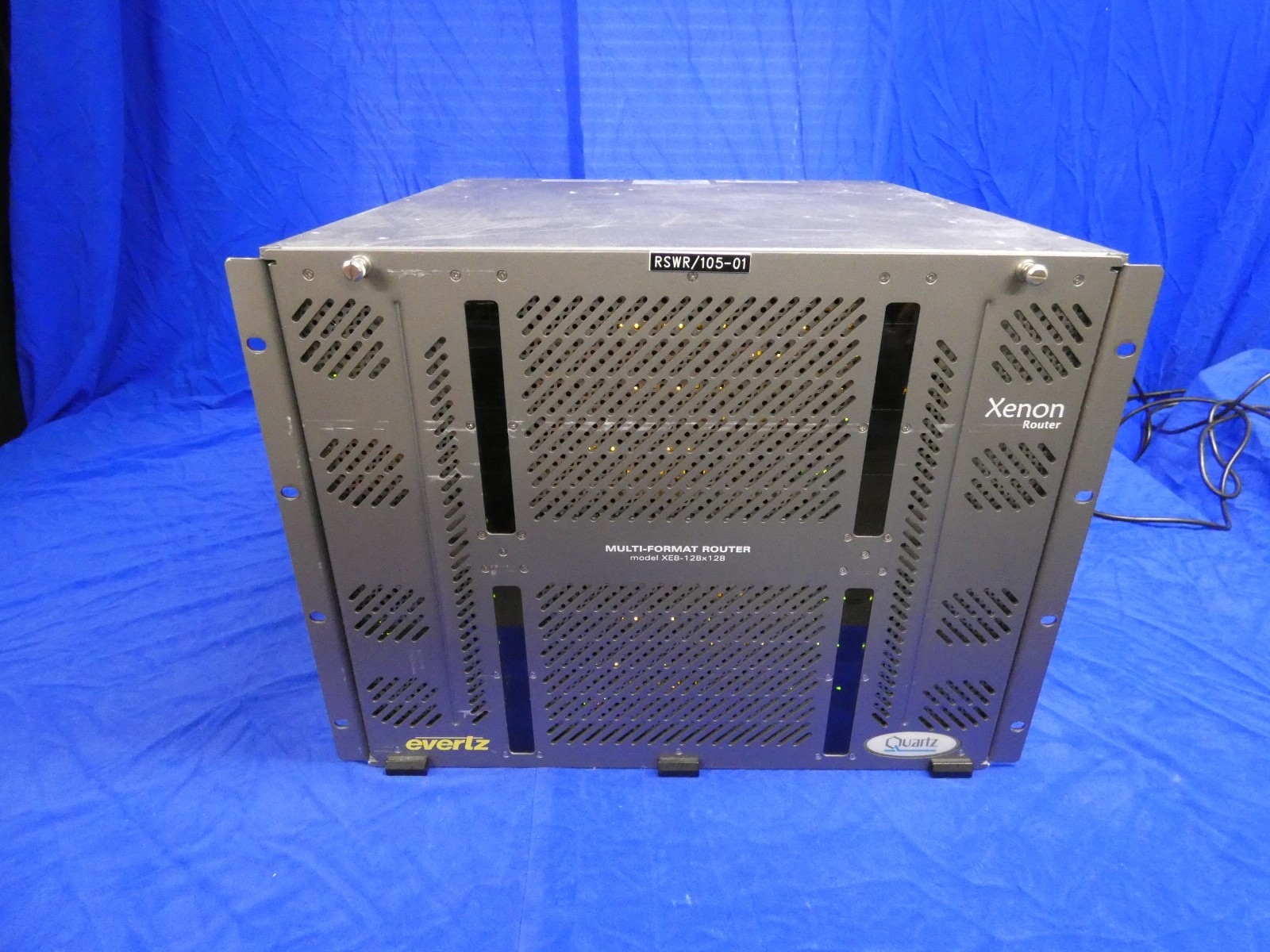 Evertz XE8-FR 128x96 Analog Audio Router w/2 Power Supplies (Bad Fans-Read AD)