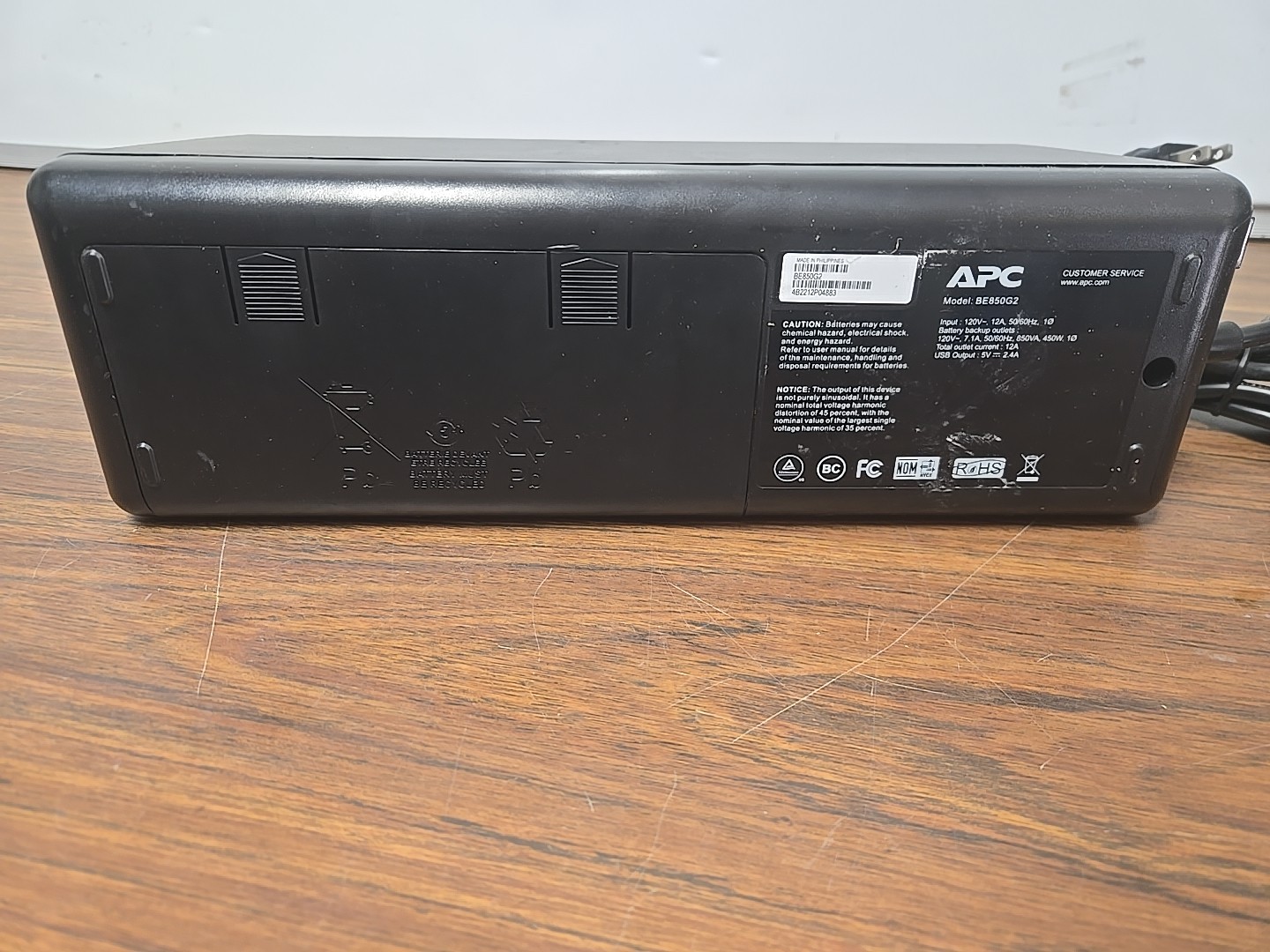 APC BE850G2 Smart-Ups Battery Backup System