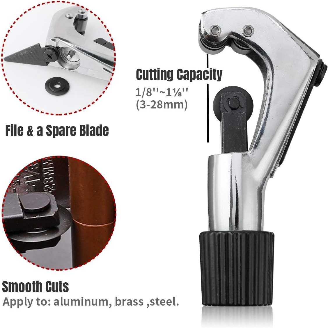Professional Single Flaring & Swaging Tool Kit for HVAC, 45° Copper Pipe