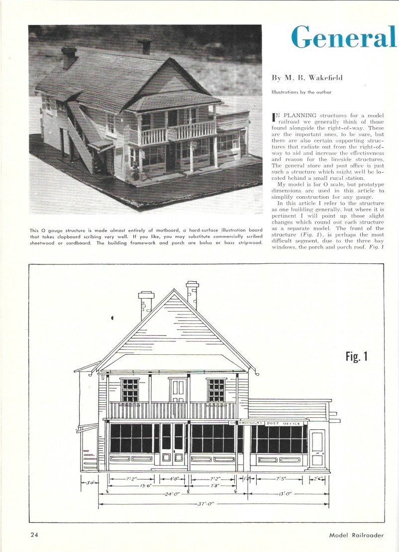 Model Railroader July 1956 General Store Post Office Lifetime Layout Motor Tools