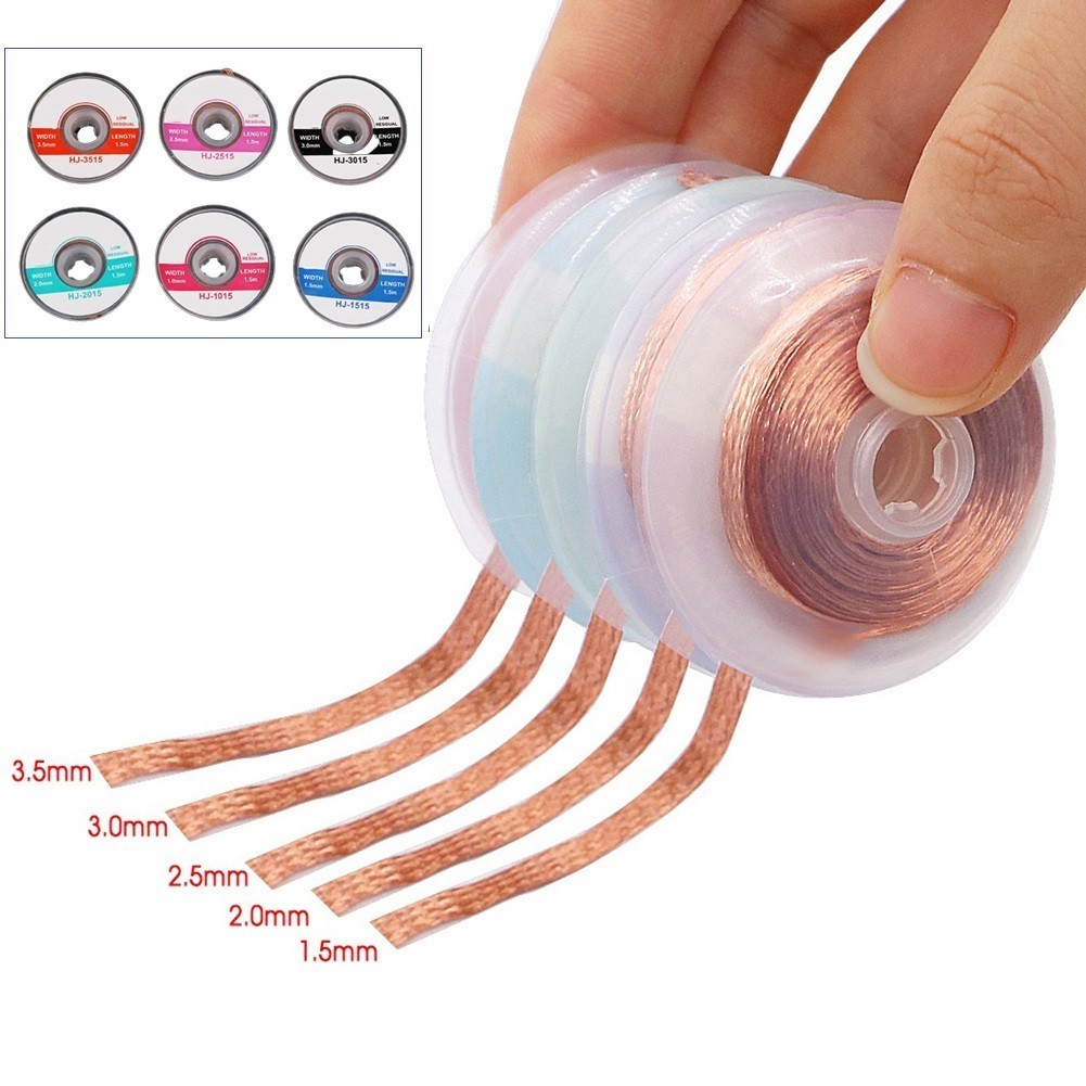 1pcs 1.5M Length Welding Wires Desoldering Braid Solder Remover Wire Repair-Tool