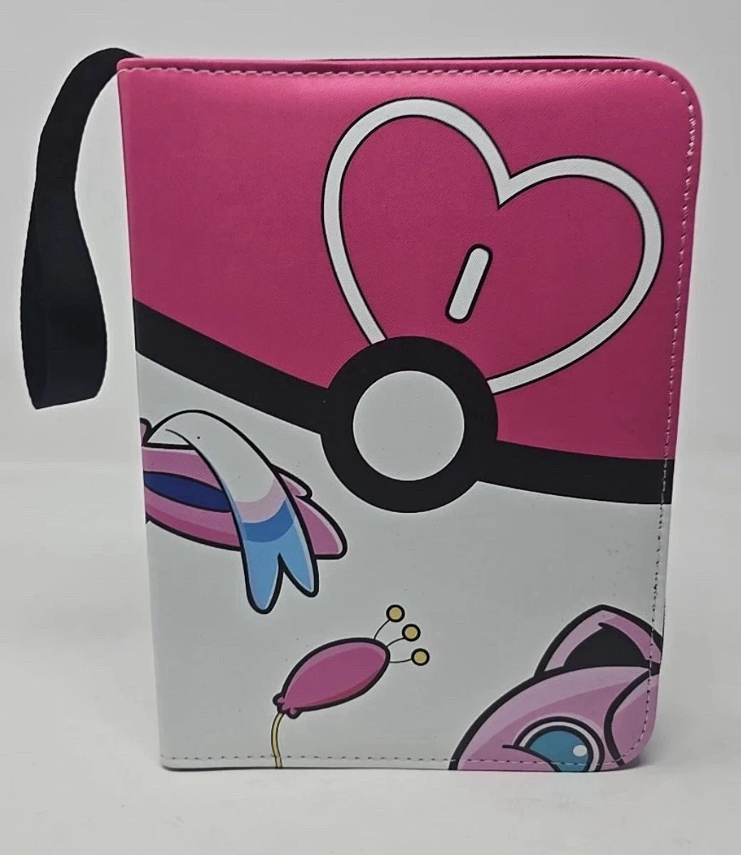 TCGAMES 440‑Card Binder 9-Card Pocket - Sylveon, Jigglypuff & Skitty - Pokémon