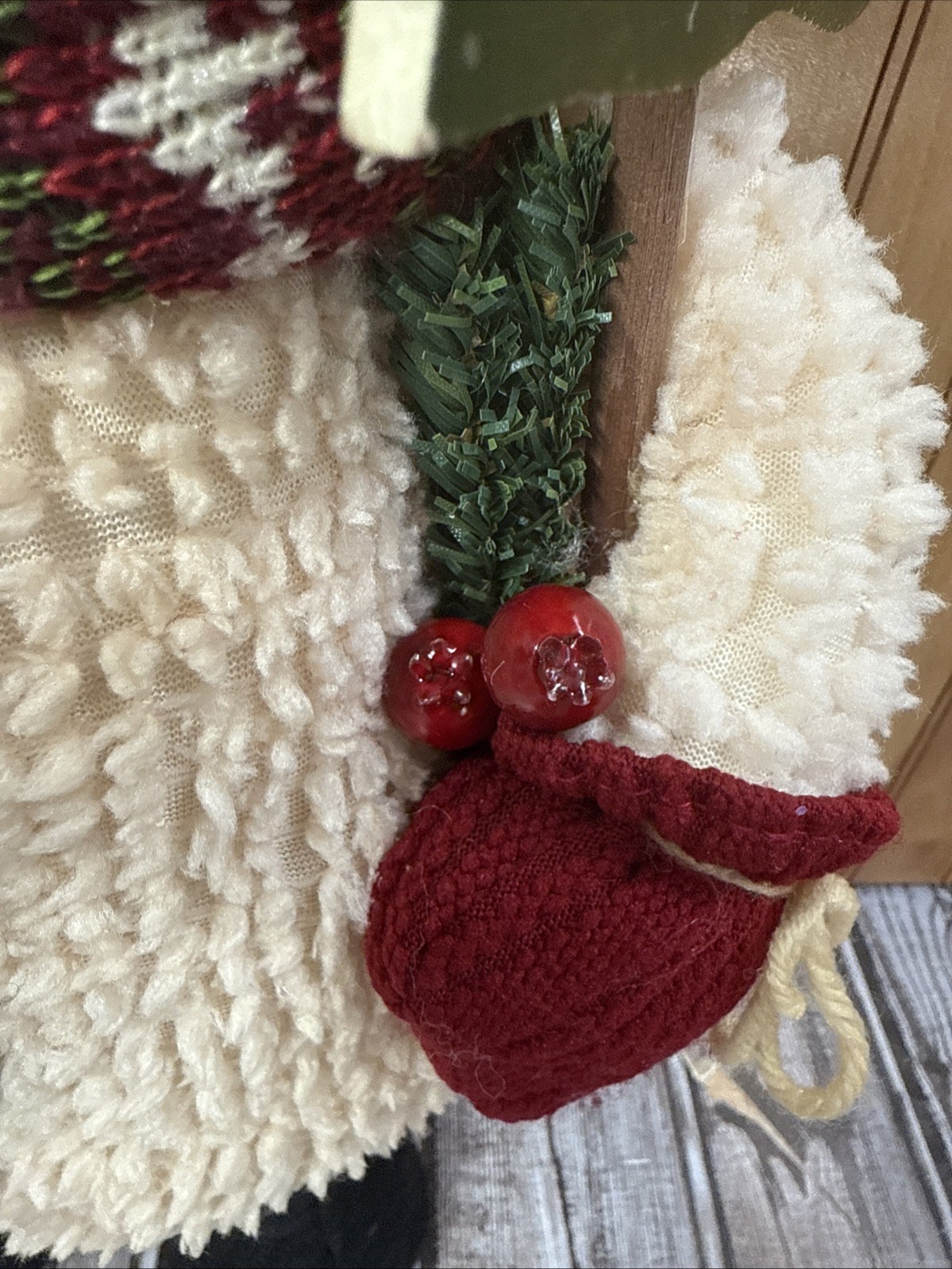 Primitive Chenille Welcome Snowman
