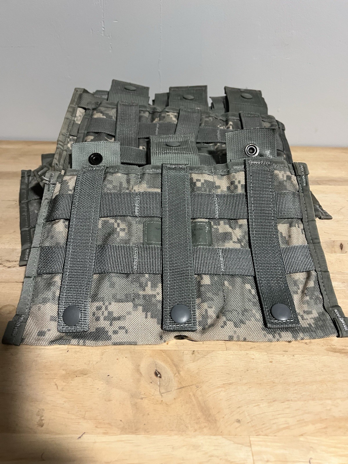U.S. Military ACU Digital Triple Mag Pouch. 9 Total