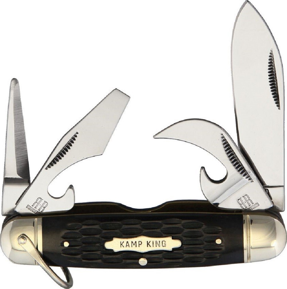 Rough Ryder Kamp King Folding Utility Pocket Knife - Camping Scouting - NEW