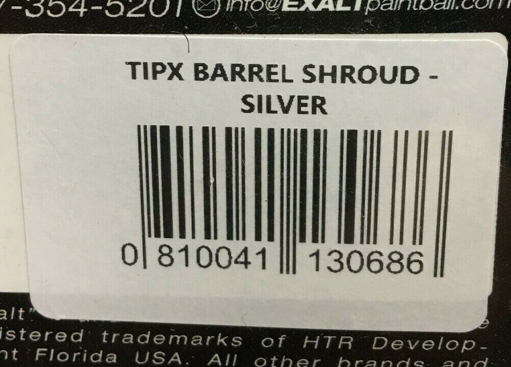 NEW Exalt Tippmann TiPX Precision Barrel Shroud - Silver