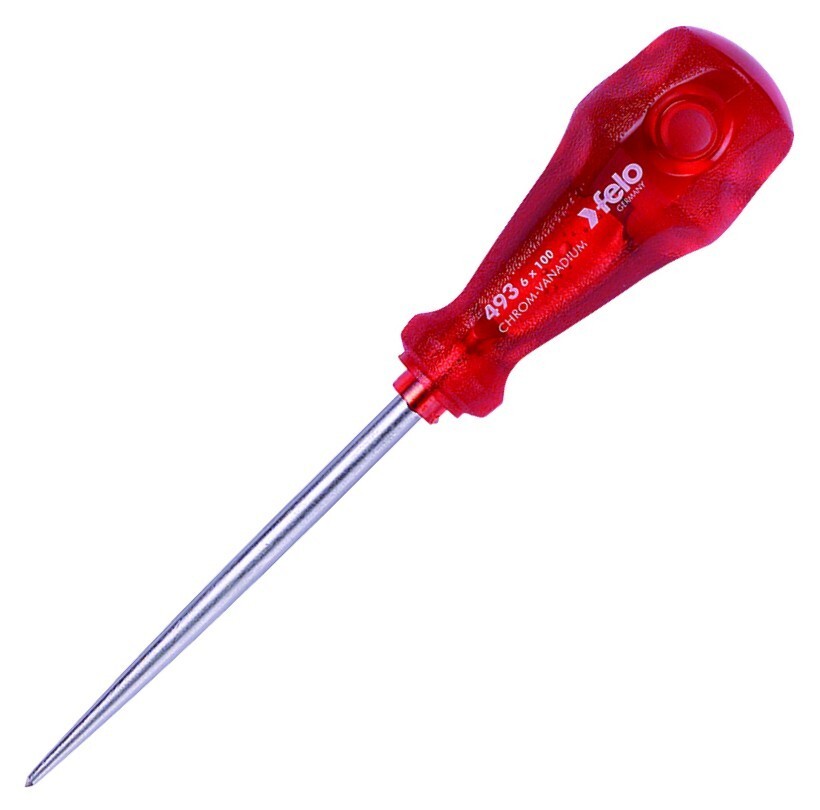 Felo 7 in. Scratch Awl Leather Punch Tool Palm Ball Handle Made in Germany
