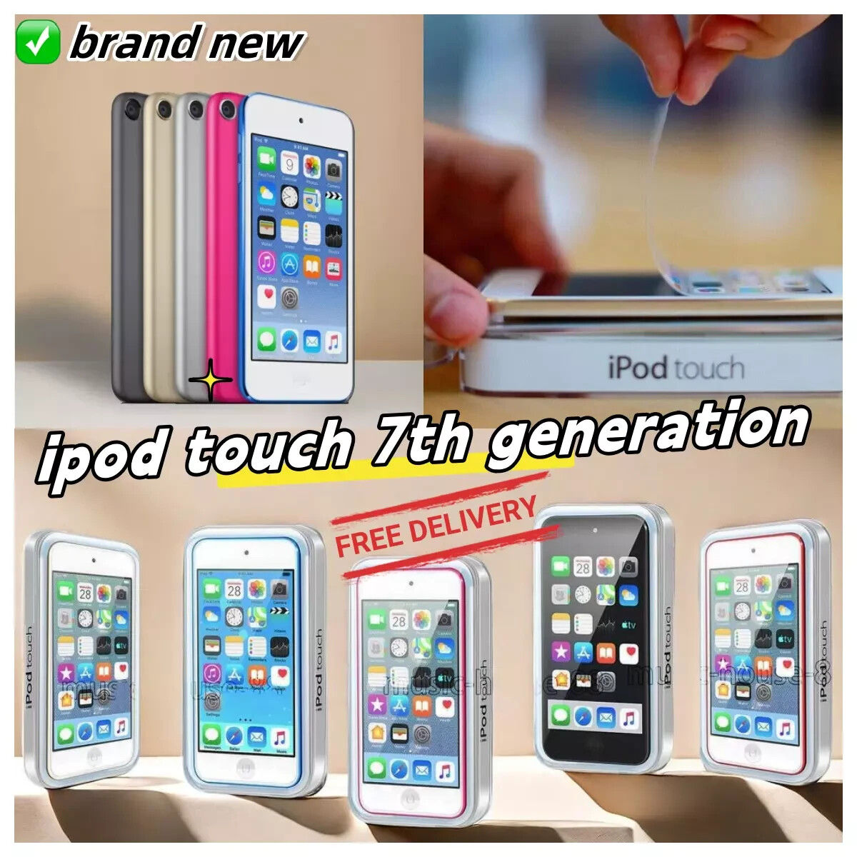 NEW-🎁Sealed Apple iPod Touch 6th 7th Gen 128 256GB All Colors- FAST SHIPPING
