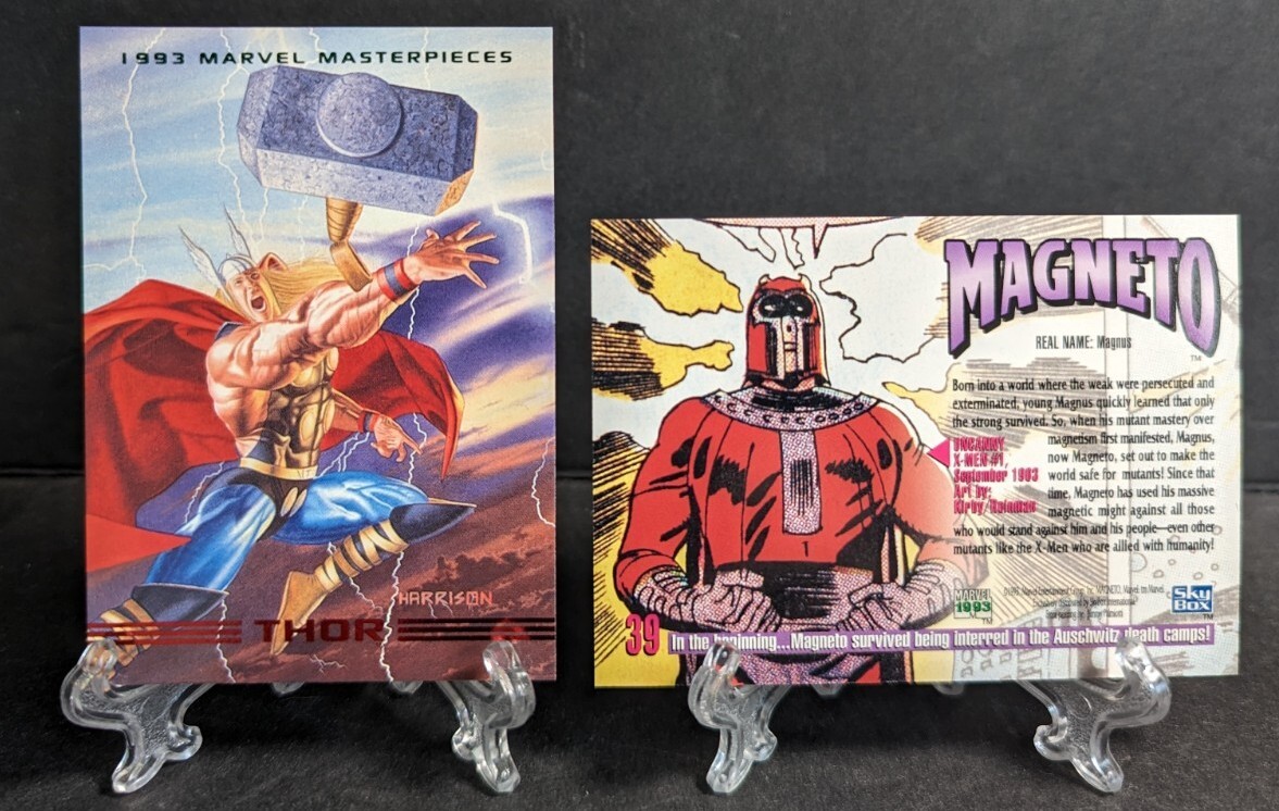 1993 MARVEL MASTERPIECES - SINGLES - BASE & CHASE CARDS - VOLUME PRICING!!