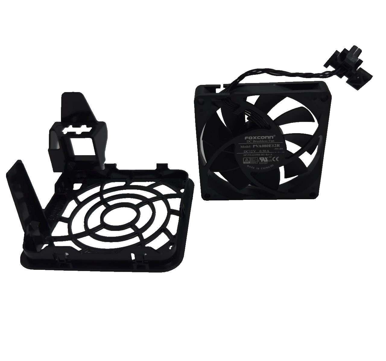 HP Z640 Z620 Workstation 2nd CPU Riser Tray Fan Assembly 653908-001 736519-001