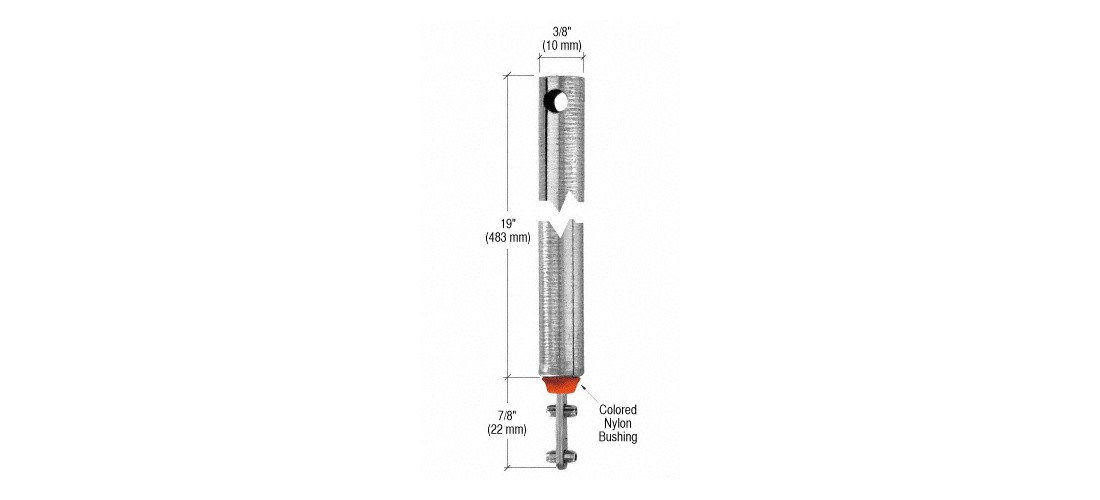 CRL 19"L Tubular Spiral Tilt Window Balance with Red Bushing -Reliable & Durable