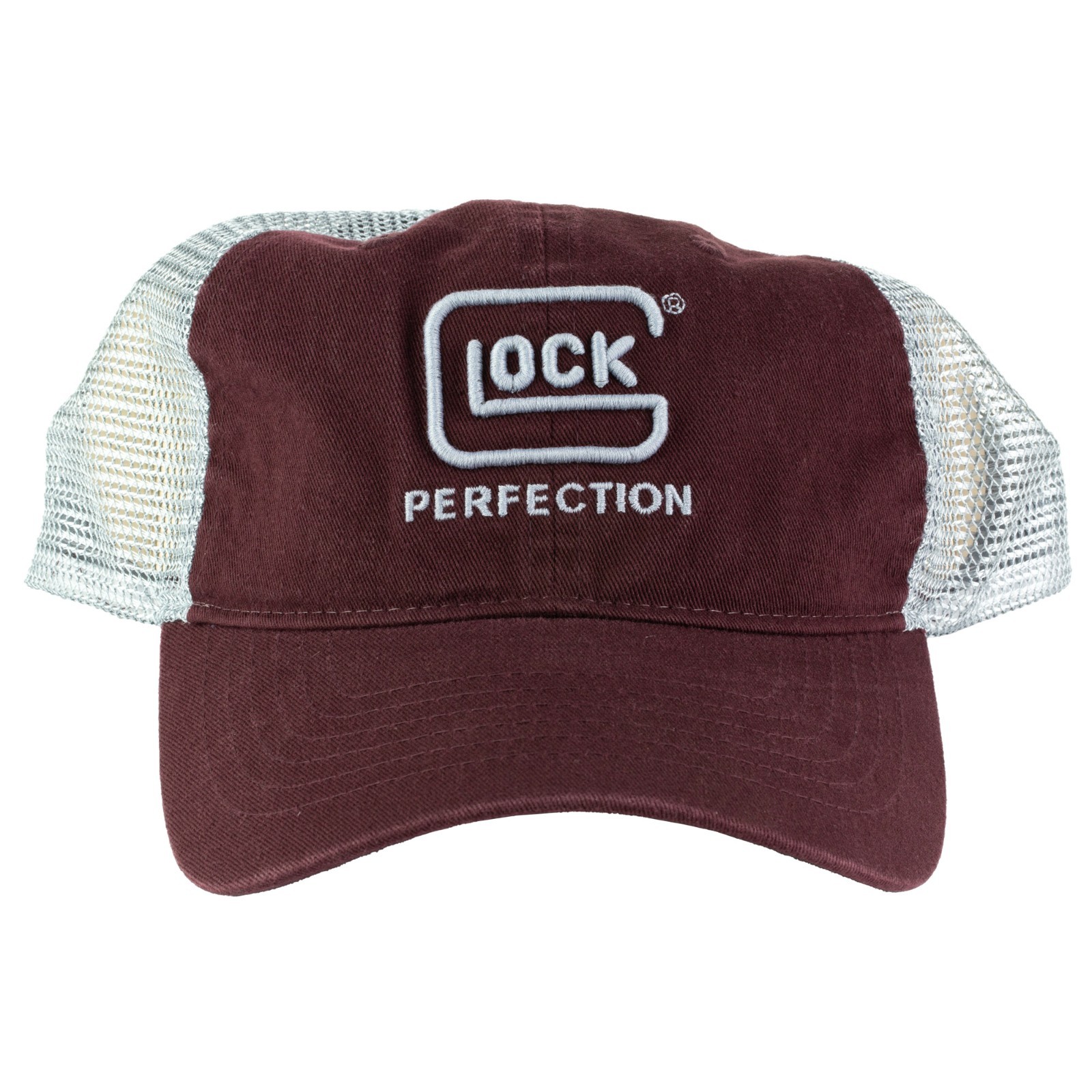 GLOCK Cap, Mesh, One Size Fits Most, Maroon, Cotton, Snap Back Hat AP95881