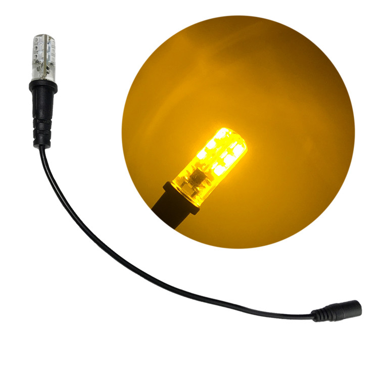 Amber LED special effects light 12 Volt DC for props costumes scenery EELSBL2A1P