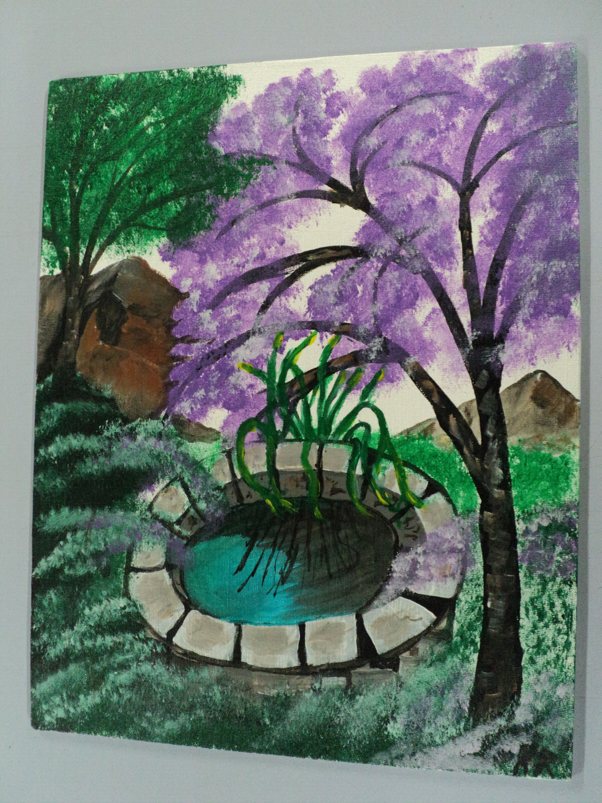11" x 14"  Well Local Artist Paintng Acrylic
