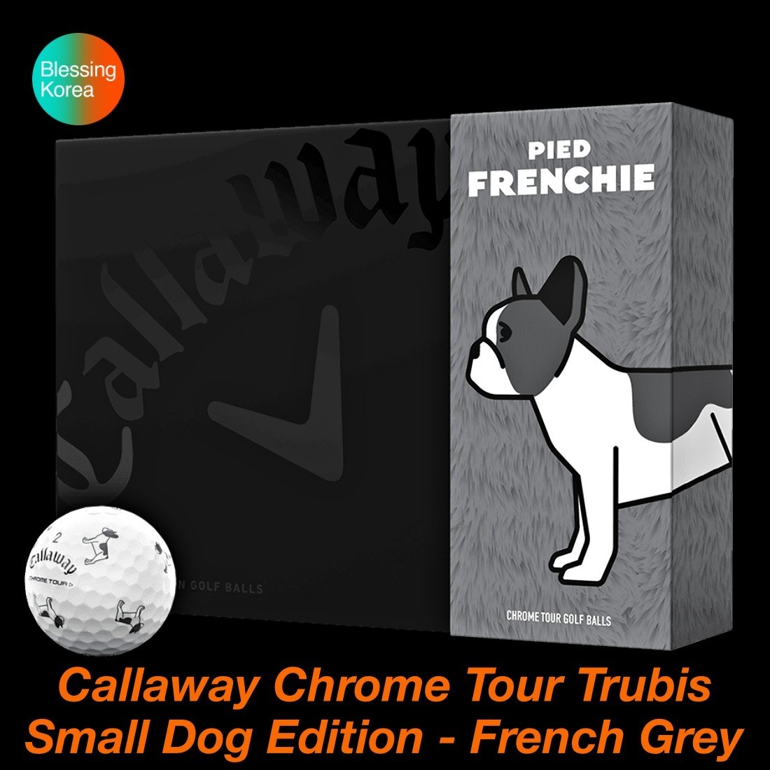 Callaway Chrome Tour Trubis Small Dog Edition French Grey - 1 Dozen 🔸Tracking🔸