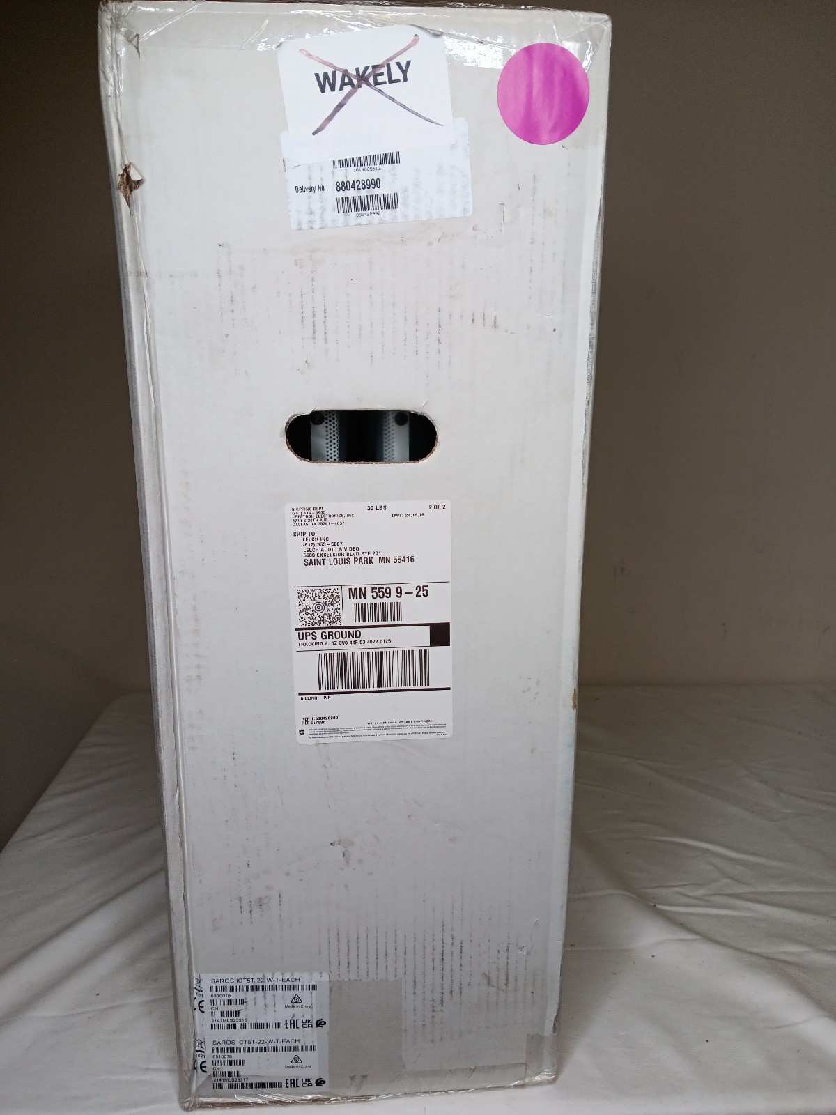 Crestron Saros ICT5T-22 CEILING MOUNT LOUDSPEAKER 6510076 (PAIR)