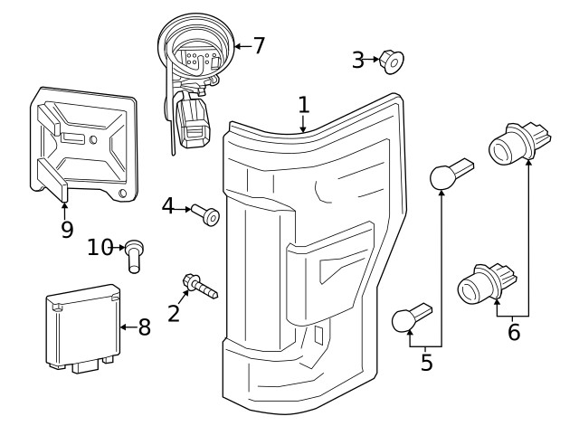 Genuine Ford Blind Spot Detection System Warning Sensor Bracket PC3Z-14D189-F