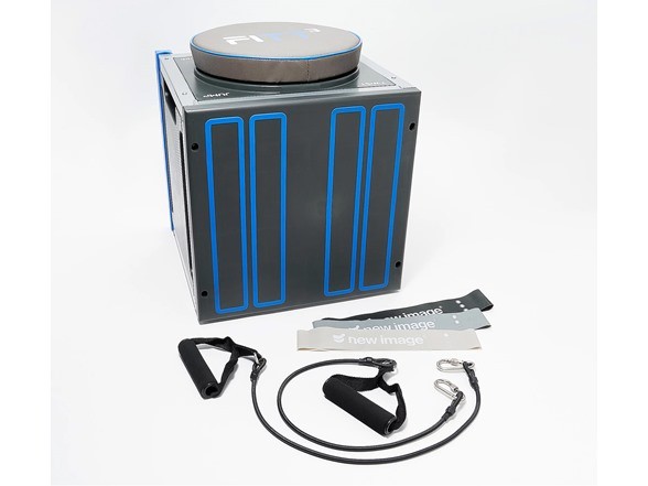 FITT CUBE TOTAL BODY WORKOUT HIGH INTENSITY 2 CORDS & 3 BANDS - BLACK/BLUE