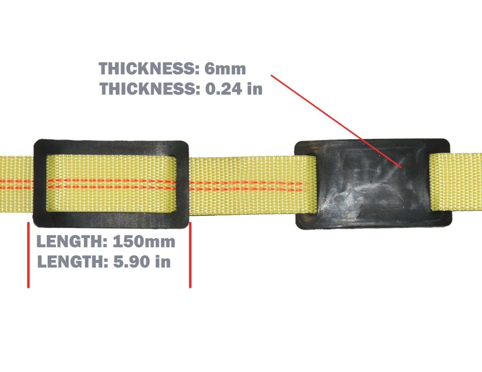 6 pcs - 2" Sling Protector for Synthetic Web Edge Protection Tie Down Lifting