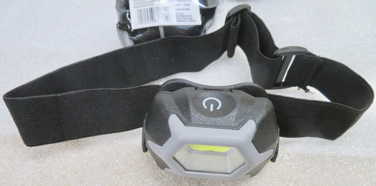 COB LED Headlamp - Head Band - Touch Botton - Modes- High/Low/Red Flashing - NEW