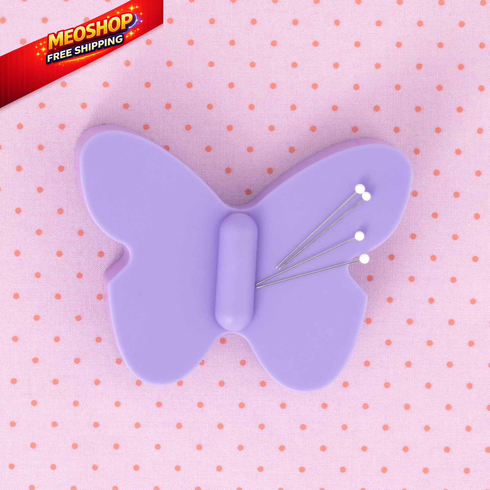 Dritz Butterfly Magnetic Pin & Needle Holder Purple