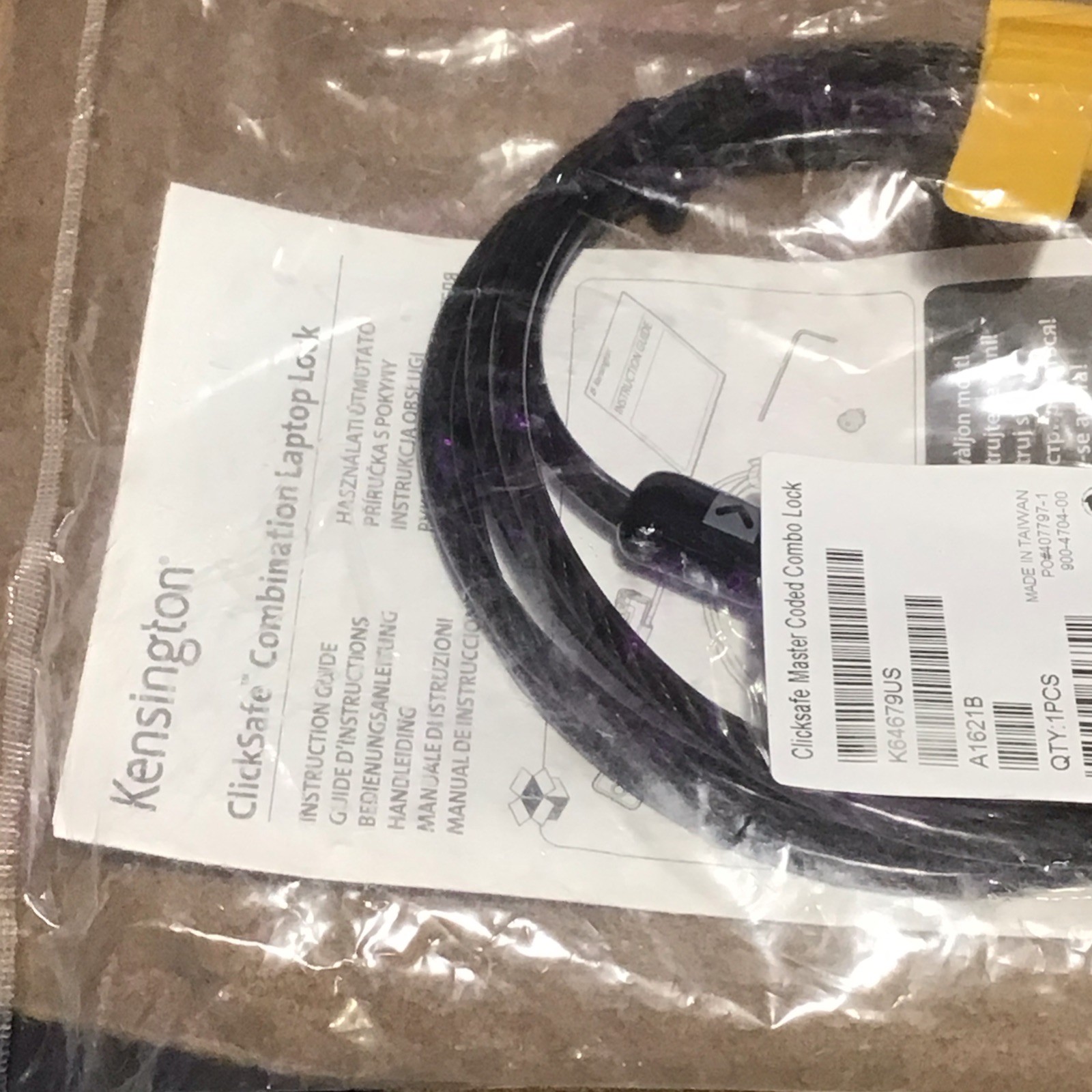Kensington ClickSafe Master Coded Combination Laptop Lock K64679US Security