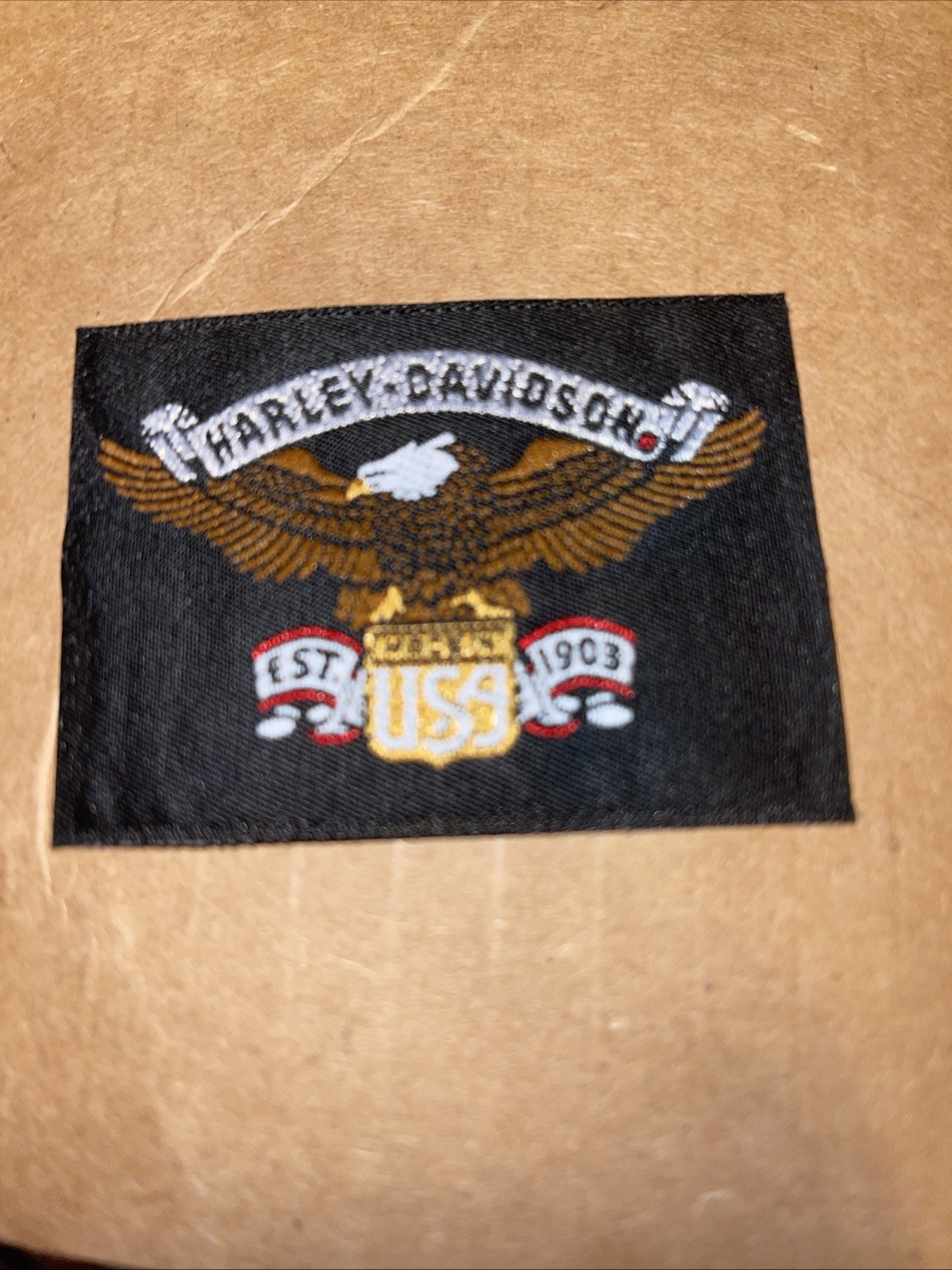 4 Small Harley Patches For Coat Or Vest