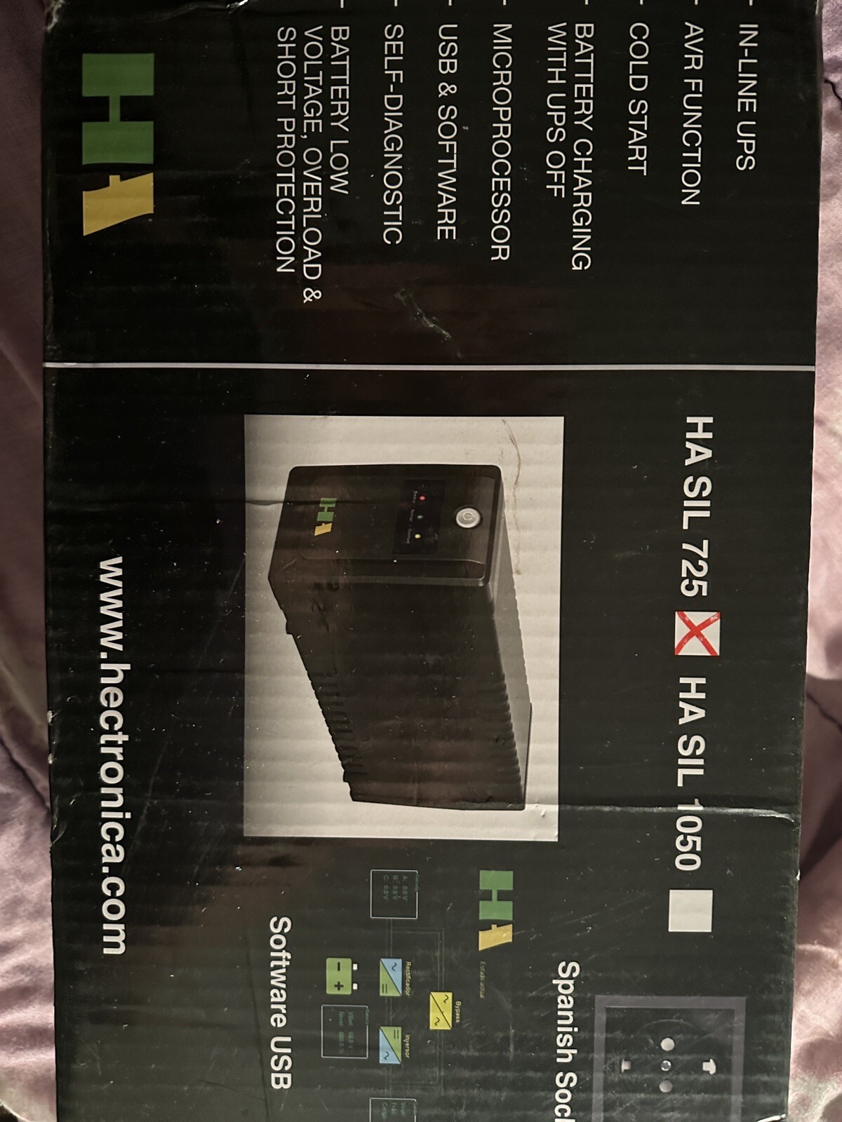 UPS 725VA-360W InLine USB Hectronica HASIL725USB