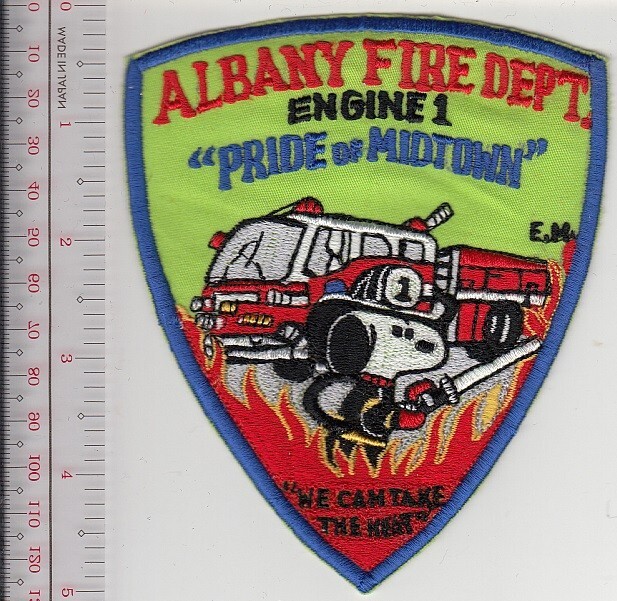 Albany City Fire Department Fire Engine 1 Snoopy Pride of Midtown NY NO TARIFF