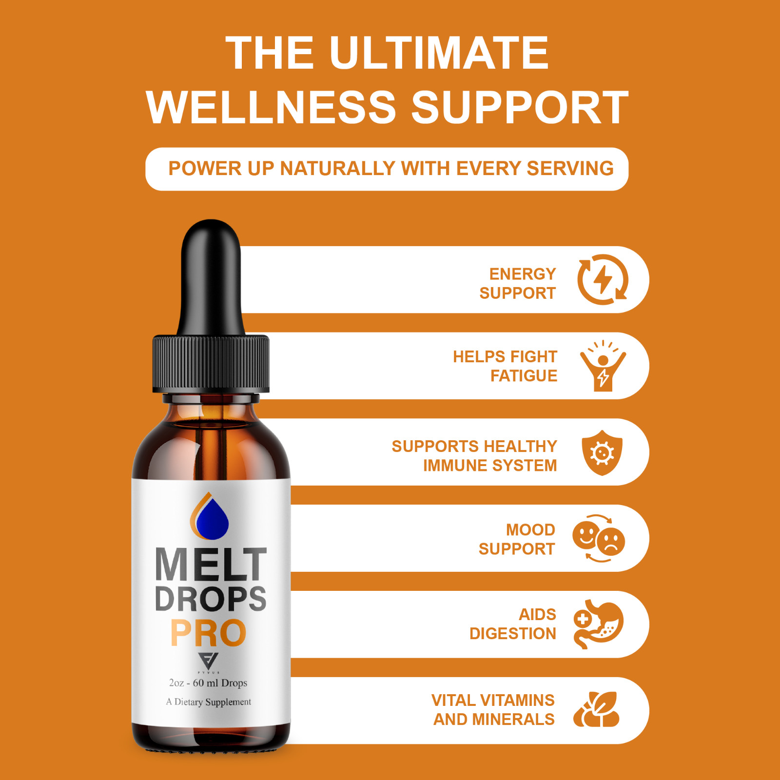 (2 Pack) Melt Drops Pro Supplement, Melt Drops Pro Weight Management (4oz)
