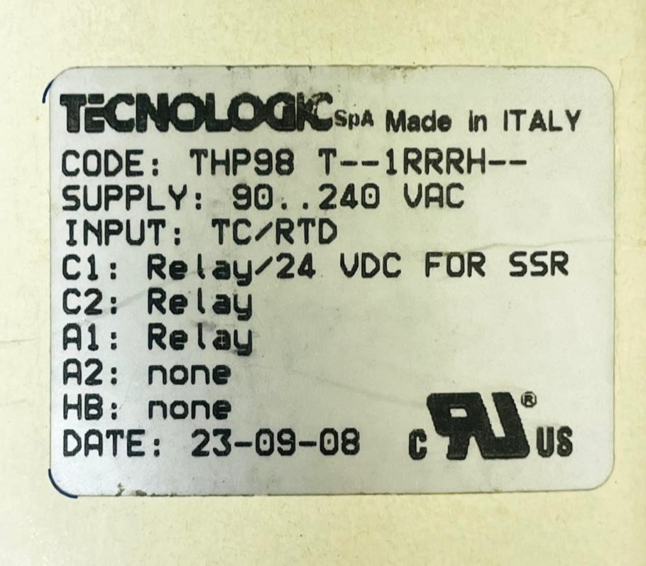 TECNOLOGIC THP98 T--1RRRH-- Temperature Controller THP98