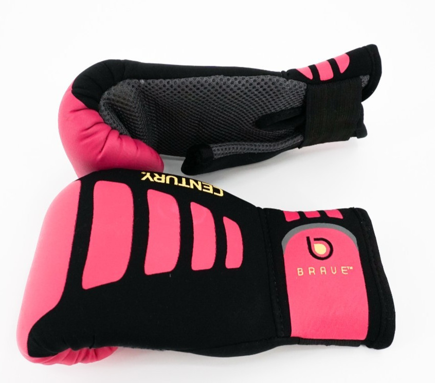 Century BRAVE Women's Boxing Gloves 10 oz Black with Pink