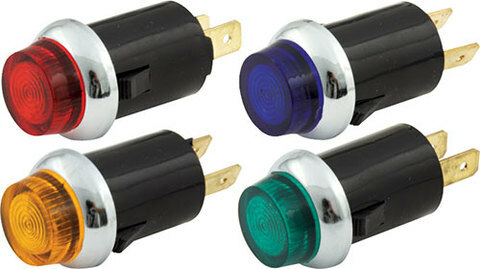 QUICKCAR 61-706 Warning Light Kit 3/4in Red/Blue/Green/Amber