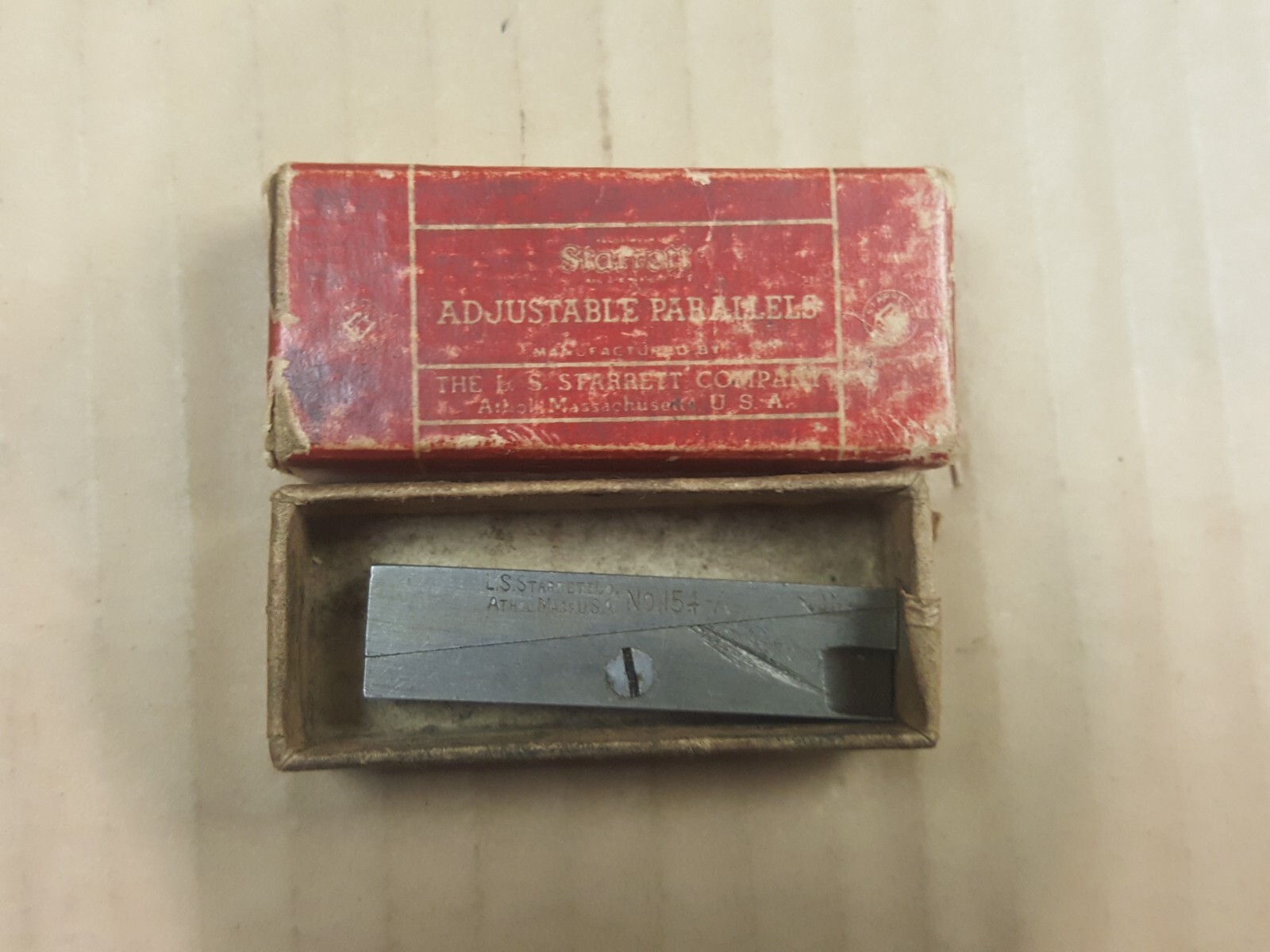 Starrett No.154-A Adjustable Parallel Preowned Has A Defect