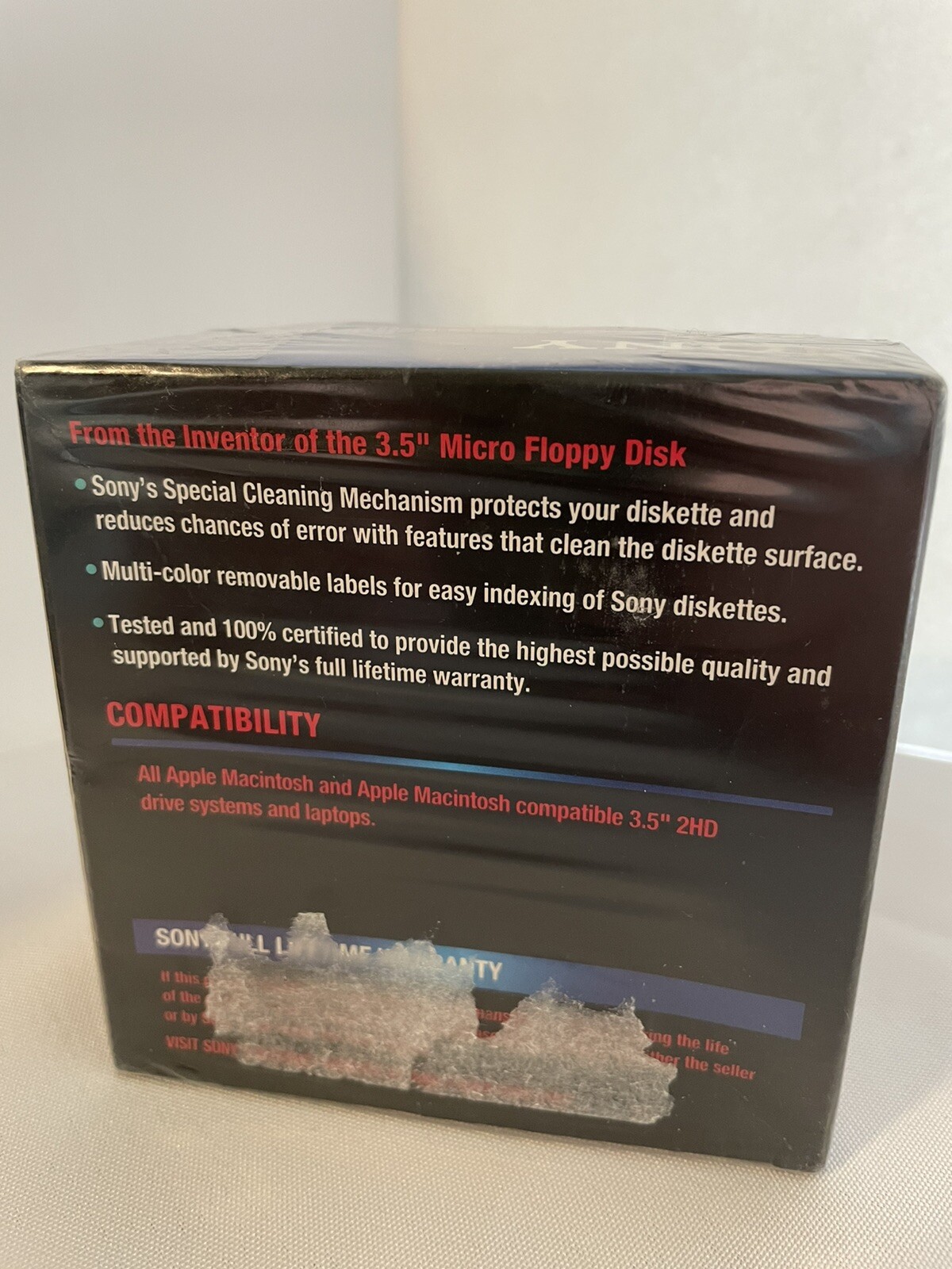 SEALED 10-pack SONY MFD 2HD 3.5" MAC Formatted 1.40 MB 10MFD-2HD-cfm Double-Side