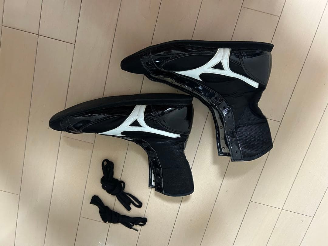 MIZUNO Boxing Shoes Black US8 26cm EUR40.5 UK7 Finisher MID 21GA2310 Japan Mint