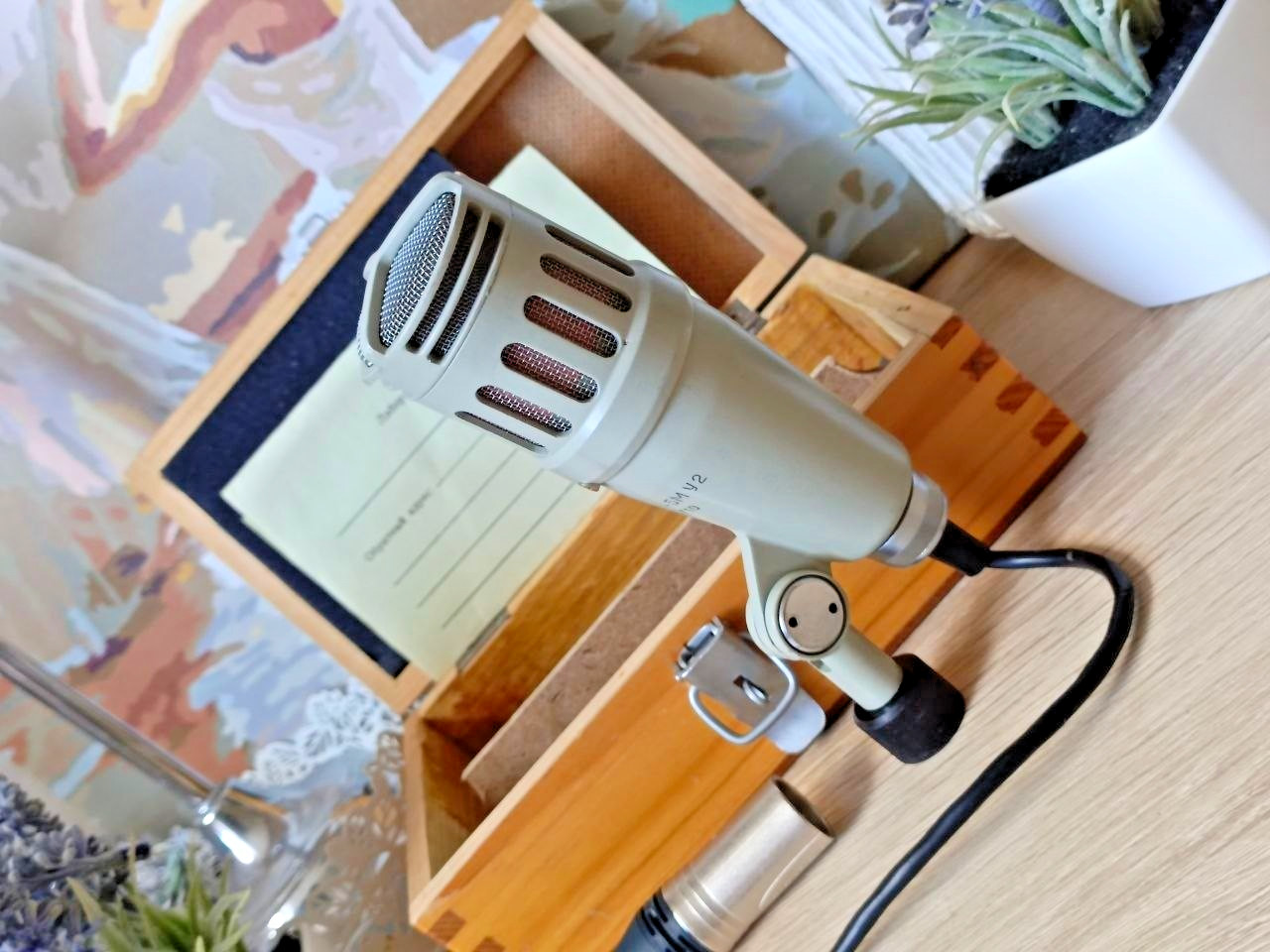Rare VTG Lomo 82A-5M vintage Dynamic Soviet microphone XLR 1960s #9