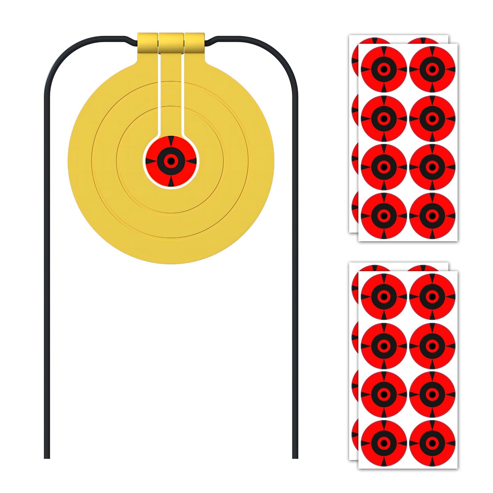 Atflbox Two in One Self-Healing Resetting Target, 8 Inch Gong High 8", Yellow