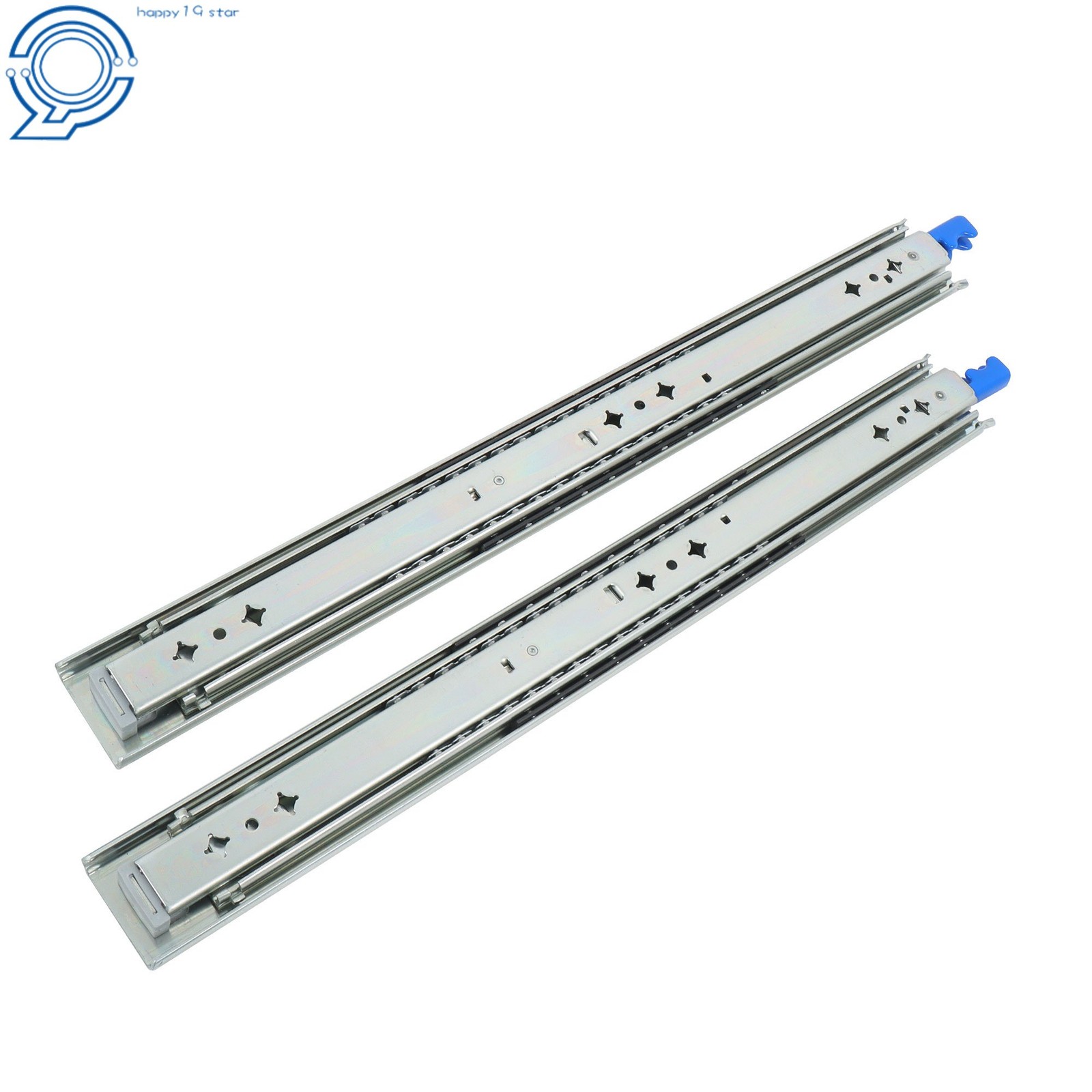 20" Side Mount Drawer Slides Locking 500lb Full Extension Cabinet Rails